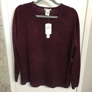NWT Women's Burgundy Sweater Size L